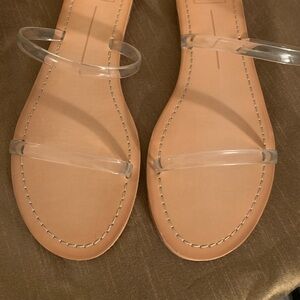 Dolce Vita Clear Strap Sandals.